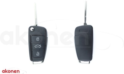 AKONEN 007AD011 – náhradní autoklíč Audi A3, 434 MHz, 3 tlačítka
