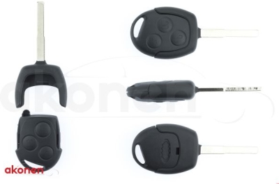 AKONEN 007FD014 – náhradní autoklíč Ford Focus, 433 MHz, 3 tlačítka