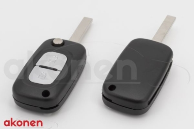 AKONEN 007RN004 – náhradní autoklíč Renault, 433 MHz, 2 tlačítka