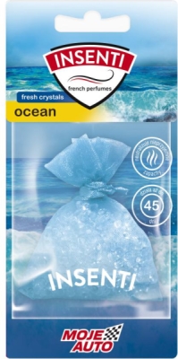 MOJE AUTO Insenti Fresh Crystals – závěsná vůně Ocean, 20 g