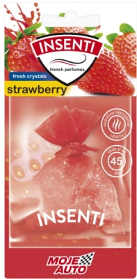 MOJE AUTO Insenti Fresh Crystals – závěsná vůně Strawberry, 20 g