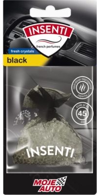 MOJE AUTO Insenti Fresh Crystals – závěsná vůně Black, 20 g