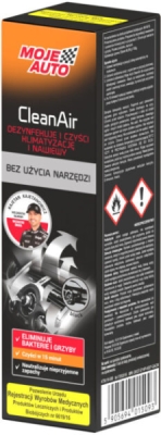 MOJE AUTO CleanAir Black – osvěžovač klimatizace, 150 ml