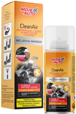 MOJE AUTO CleanAir Vanilla – osvěžovač klimatizace, 150 ml