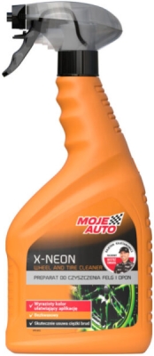 MOJE AUTO X-Neon – čistič disků a pneumatik, 750 ml