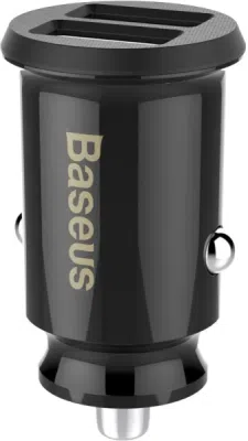 Baseus Grain CCALL-ML01 – mini USB nabíječka do auta, 2× USB-A, 3,1 A