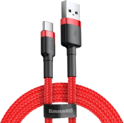 Baseus Cafule CATKLF-B09 – nabíjecí kabel USB-A / USB-C, 1 m, červený