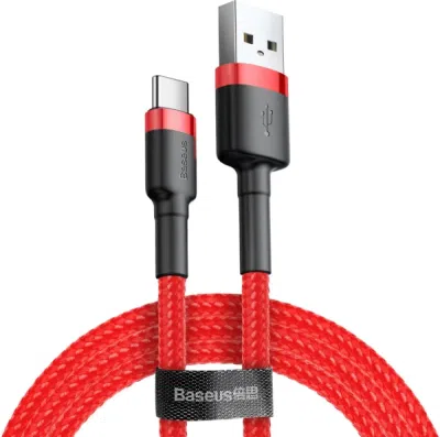 Baseus Cafule CATKLF-B09 – nabíjecí kabel USB-A / USB-C, 1 m, červený