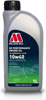 Millers Oils EE PERFORMANCE 10W-40 – motorový olej, 1 l