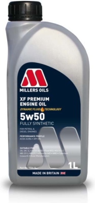 Millers Oils XF PREMIUM 5W-50 – motorový olej, 1 l