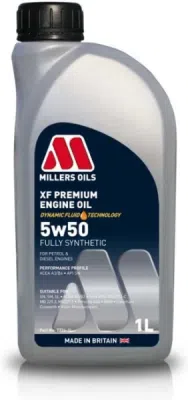 Millers Oils XF PREMIUM 5W-50 – motorový olej, 1 l