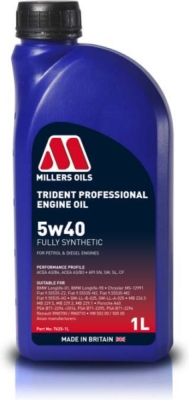 Millers Oils Trident Professional 5W-40 – motorový olej, 1 l