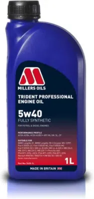 Millers Oils Trident Professional 5W-40 – motorový olej, 1 l