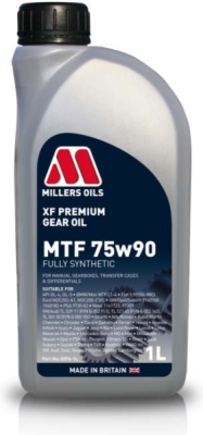 Millers Oils XF PREMIUM MTF 75W-90 – převodový olej pro manuální převodovky, 1 l