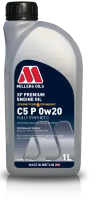 Millers Oils XF PREMIUM C5 P 0W-20 – motorový olej, 1 l