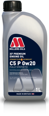 Millers Oils XF PREMIUM C5 P 0W-20 – motorový olej, 1 l