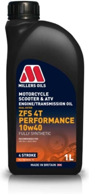 Millers Oils ZFS 4T Performance 10W-40 – motocyklový motorový olej 4T, 1 l