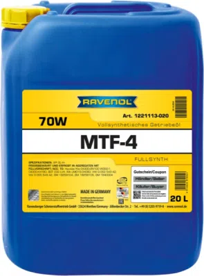 RAVENOL MTF-4 70W – převodový olej, 20 l