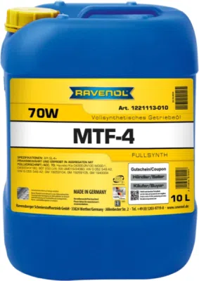 RAVENOL MTF-4 70W – převodový olej, 10 l