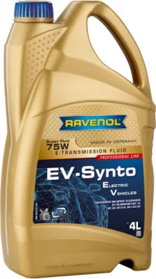 RAVENOL EV-SYNTO SUPER FLUID 75W E-TF – olej pro elektrické pohony, 4 l