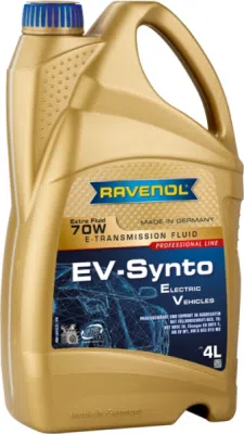 RAVENOL EV-SYNTO EXTRA FLUID 70W E-TF – olej pro elektrické pohony, 4 l