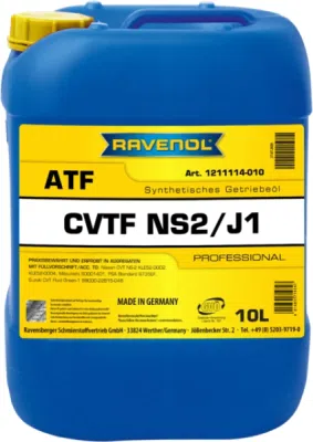 RAVENOL CVTF NS2/J1 FLUID – olej pro převodovky cvt, 10 l