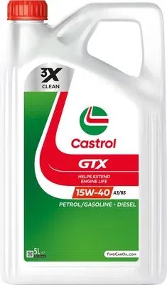 Castrol GTX 15W-40 A3/B3 – 5 l