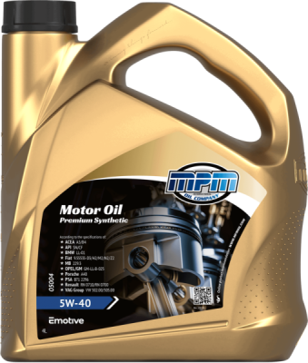 MPM 5W-40 Premium Synthetic – motorový olej 4 l