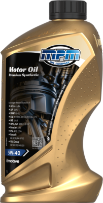 MPM 5W-40 Premium Synthetic – motorový olej 1 l