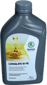 Volkswagen / VAG LongLife III FE Škoda 0W-30 – originální motorový olej 1 l