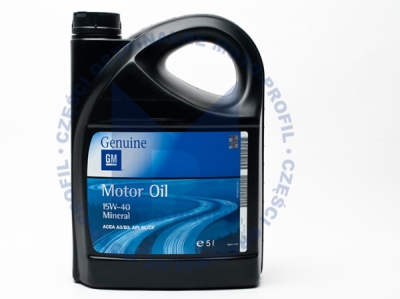 GM / Opel Genuine 15W-40 – originální motorový olej 5 l