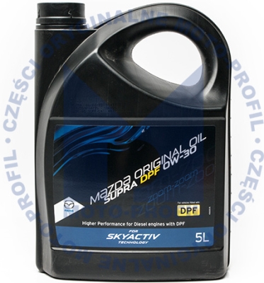 Mazda Original Oil Supra DPF Skyactiv-D 0W-30 – originální motorový olej 5 l