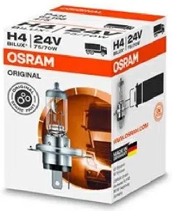 Žárovka do světlometu OSRAM 64196 – H4, 24 V, 75/70 W, P43t