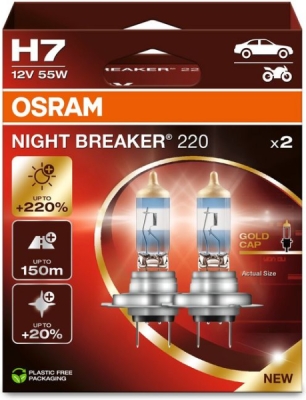 Žárovka do světlometu OSRAM 64210NB220-2HB – H7, 12 V, 55 W, PX26d