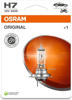 Žárovka do světlometu OSRAM 64210-1BL – H7, 12 V, 55 W, PX26d