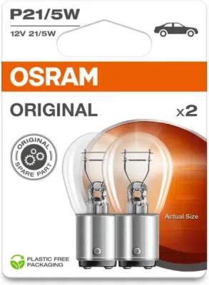 Autožárovka OSRAM 7528-2BL – P21/5W, 12 V, 21/5 W, BAY15d