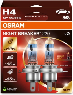 Žárovka do světlometu OSRAM 64193NB220-2HB – H4, 12 V, 60/55 W, P43t