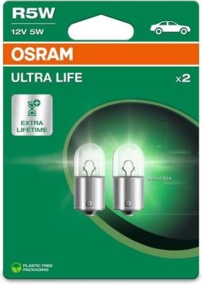 Autožárovka OSRAM 5007ULT-2BL – R5W, 12 V, 5 W, BA15s