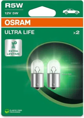 Autožárovka OSRAM 5007ULT-2BL – R5W, 12 V, 5 W, BA15s
