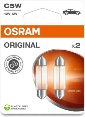 Autožárovka OSRAM 6418-2BL – C5W, 12 V, 5 W, SV8.5-8
