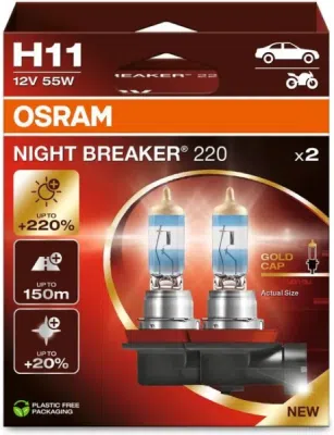 Žárovka do světlometu OSRAM 64211NB220-2HB – H11, 12 V, 55 W, PGJ19-2