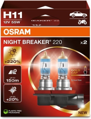 Žárovka do světlometu OSRAM 64211NB220-2HB – H11, 12 V, 55 W, PGJ19-2