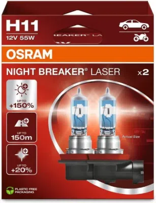 Žárovka do světlometu OSRAM 64211NL-2HB – H11, 12 V, 55 W, PGJ19-2