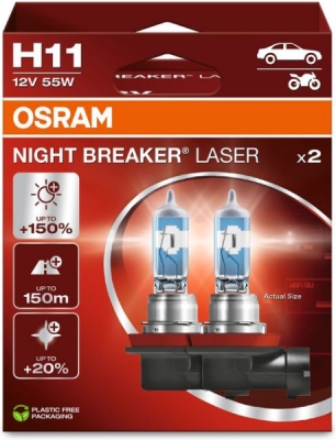 Žárovka do světlometu OSRAM 64211NL-2HB – H11, 12 V, 55 W, PGJ19-2