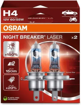 Žárovka do světlometu OSRAM 64193NL-2HB – H4, 12 V, 60/55 W, P43t