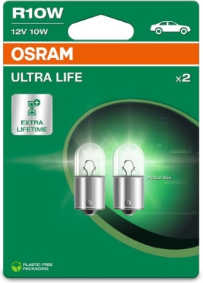 Autožárovka OSRAM 5008ULT-2BL – R10W, 12 V, 10 W, BA15s