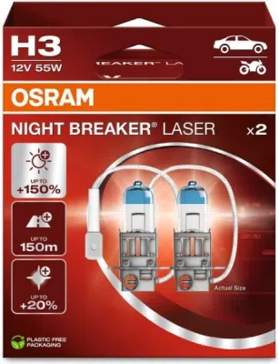 Žárovka do světlometu OSRAM 64151NL-2HB – H3, 12 V, 55 W, PK22s