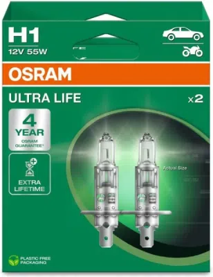 Žárovka do světlometu OSRAM 64150ULT-2HB – H1, 12 V, 55 W, P14.5s