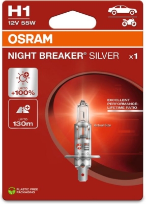 Žárovka do světlometu OSRAM 64150NBS-1BL – H1, 12 V, 55 W, P14.5s