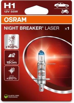 Žárovka do světlometu OSRAM 64150NL-1BL – H1, 12 V, 55 W, P14.5s
